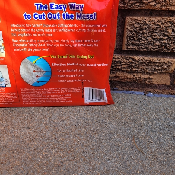 Saran Disposable Cutting Sheets 20 Ct. NEW Discontinued - Picture 3 of 3